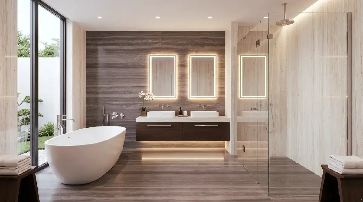 Natural Wood Texture in Modern Spaces – Wooden Coffee & Wooden Gray Light
